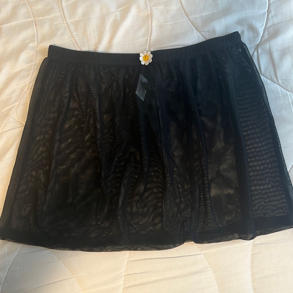 Mesh swim skirt